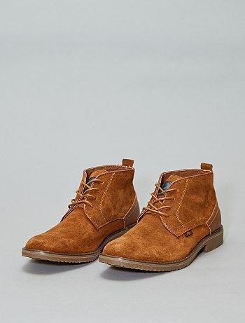 Sapatos citadinos subidos em couro 'XTI' - Kiabi