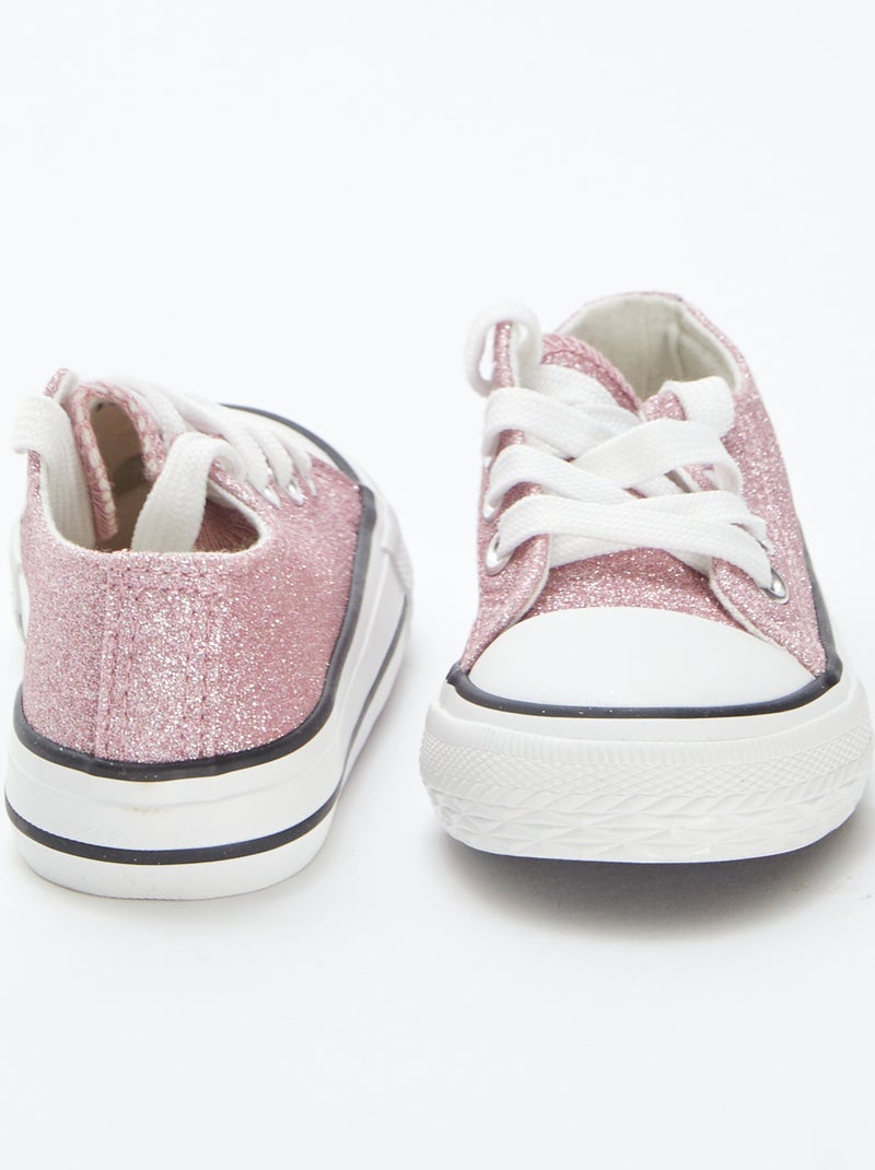 Sapatos com efeito brilhante Rosa - Kiabi