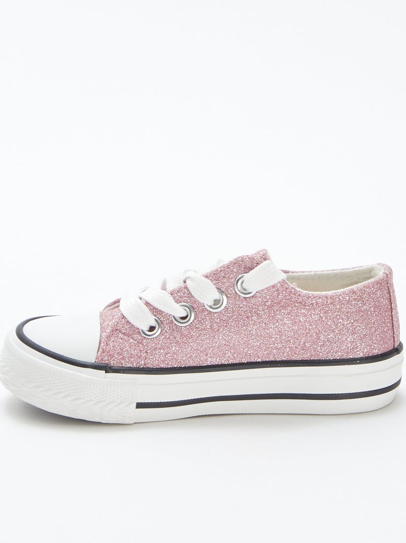 Sapatos com efeito brilhante Rosa - Kiabi
