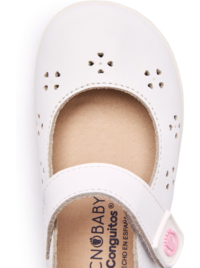 Sapatos com tira conguitos barefoot Branco - Kiabi