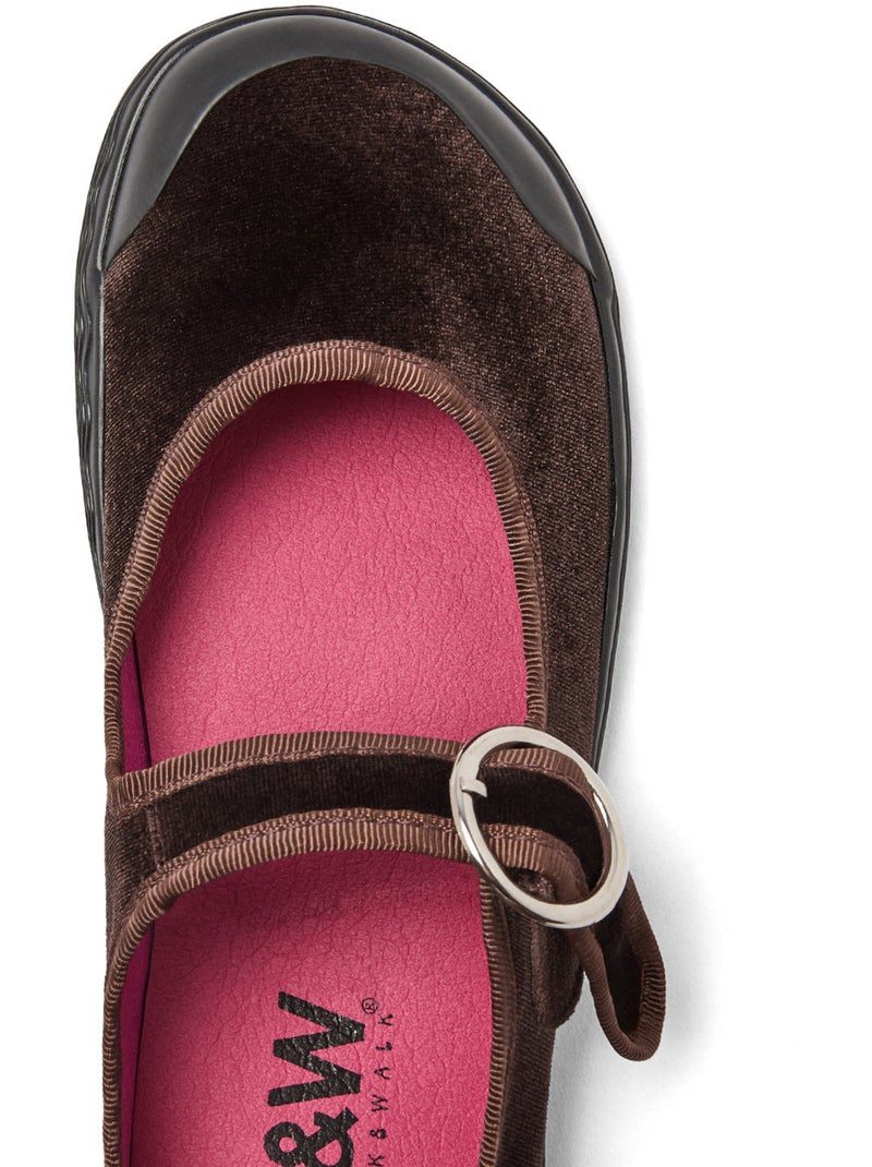 Sapatos com tira conguitos barefoot Castanho - Kiabi