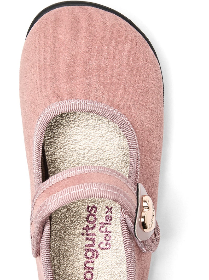 Sapatos com tira conguitos barefoot goflex Rosa - Kiabi