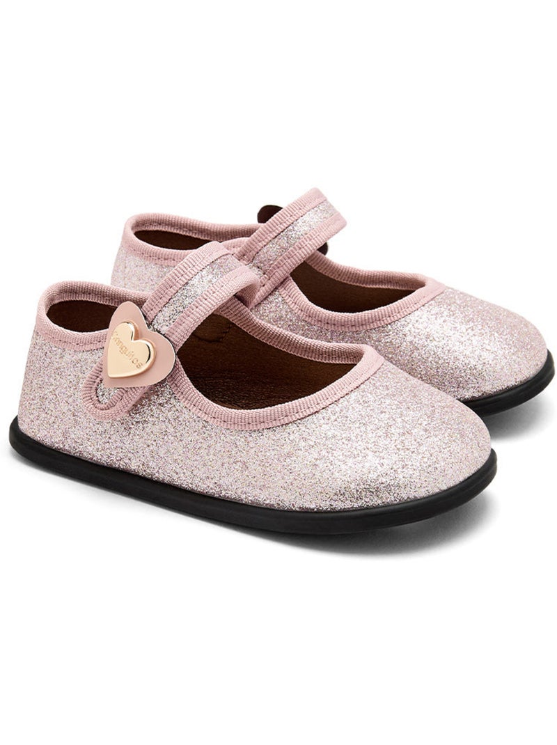 Sapatos com tira conguitos barefoot goflex Rosa - Kiabi
