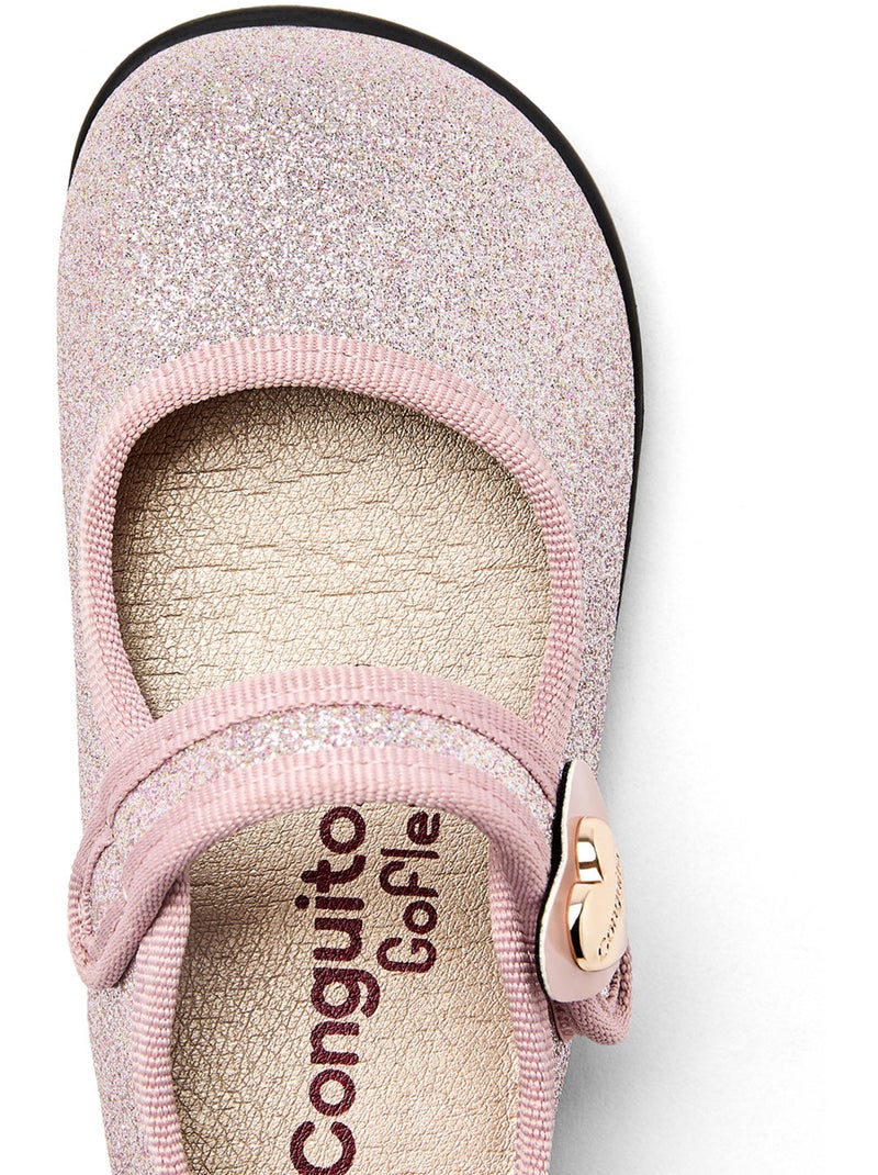 Sapatos com tira conguitos barefoot goflex Rosa - Kiabi