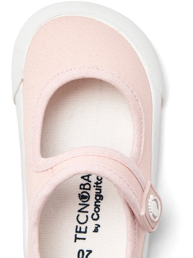 Sapatos com tira conguitos barefoot goflex Rosa - Kiabi