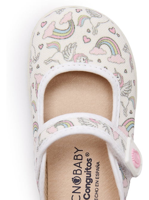 Sapatos com tira conguitos unicornio respetuosas - Kiabi Sapatos com tira conguitos unicornio respetuosas - Kiabi