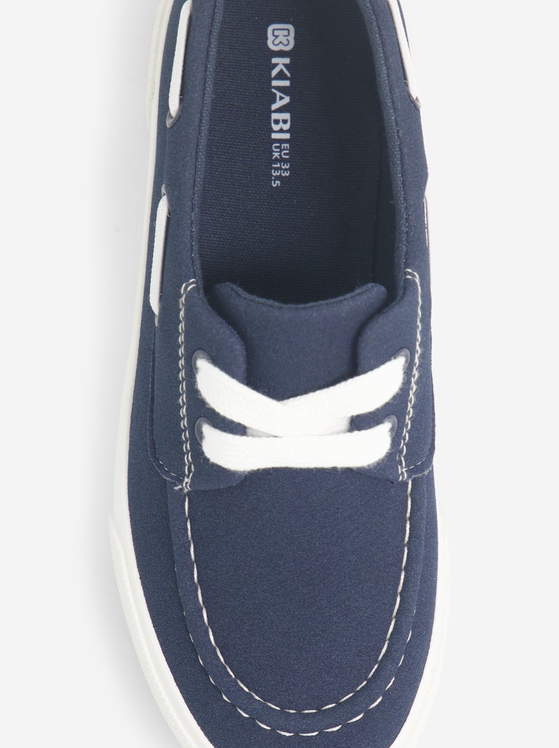 Sapatos de barco com atacadores Azul - Kiabi