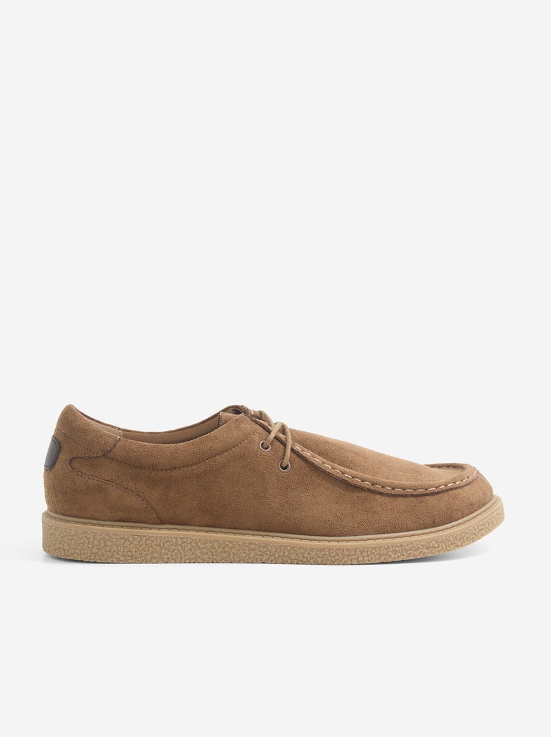 Sapatos de cidade em camurça Castanho - Kiabi