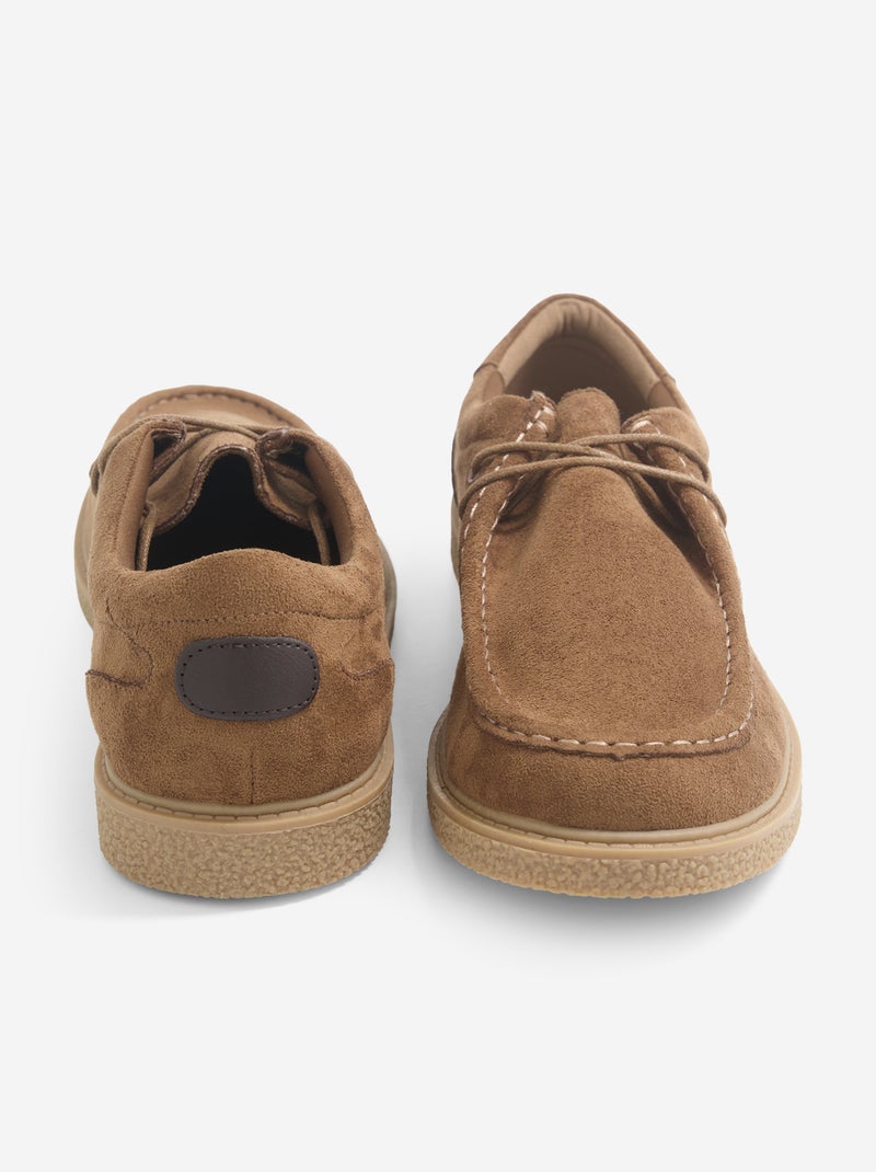 Sapatos de cidade em camurça Castanho - Kiabi