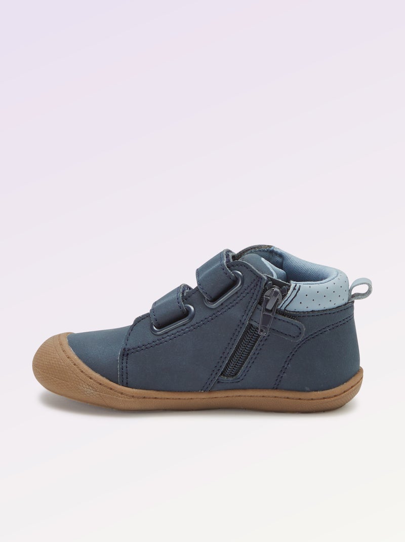 Sapatos de motricidade 3 'Primeiros Passos' - Kitchoun Azul - Kiabi