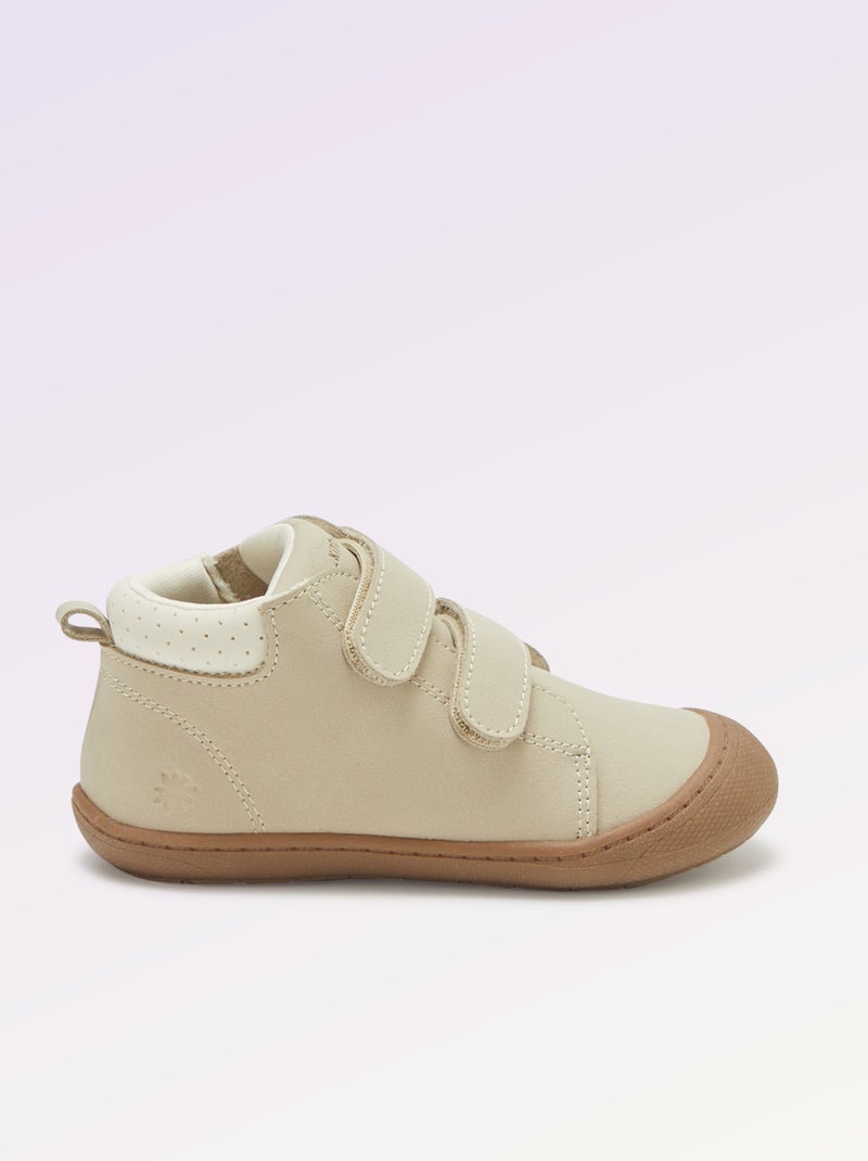 Sapatos de motricidade 3 'Primeiros Passos' - Kitchoun Bege - Kiabi