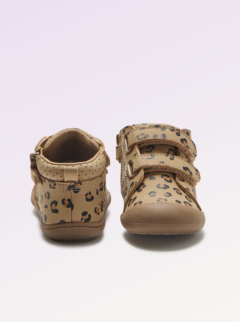 Sapatos de motricidade 3 'Primeiros Passos' - Kitchoun Castanho - Kiabi