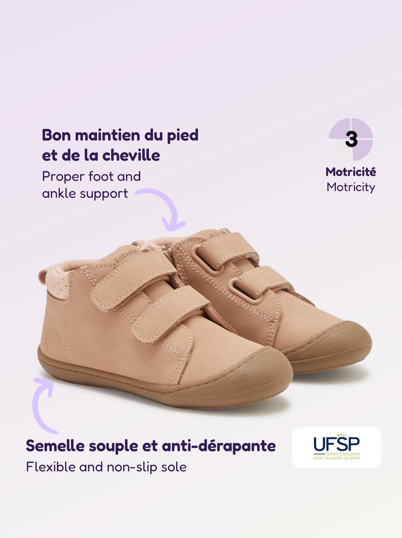 Sapatos de motricidade 3 'Primeiros Passos' - Kitchoun Rosa - Kiabi