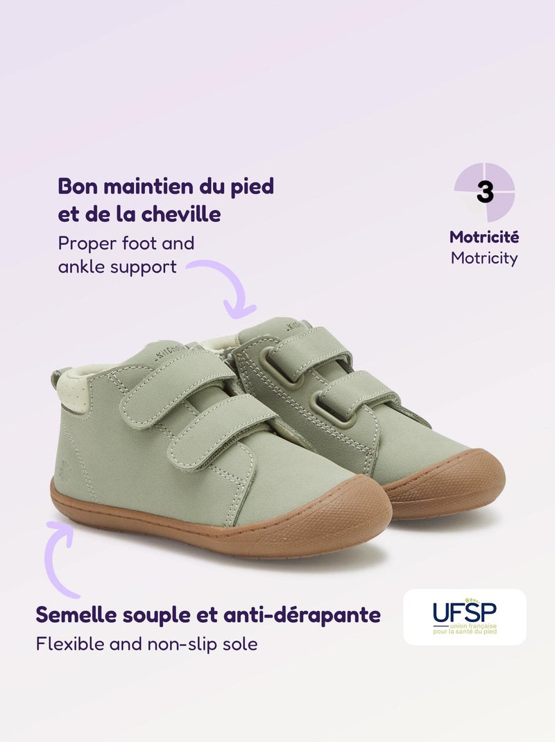 Sapatos de motricidade 3 'Primeiros Passos' - Kitchoun Verde - Kiabi