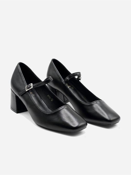 Sapatos de salto alto com tira e fivela - Kiabi