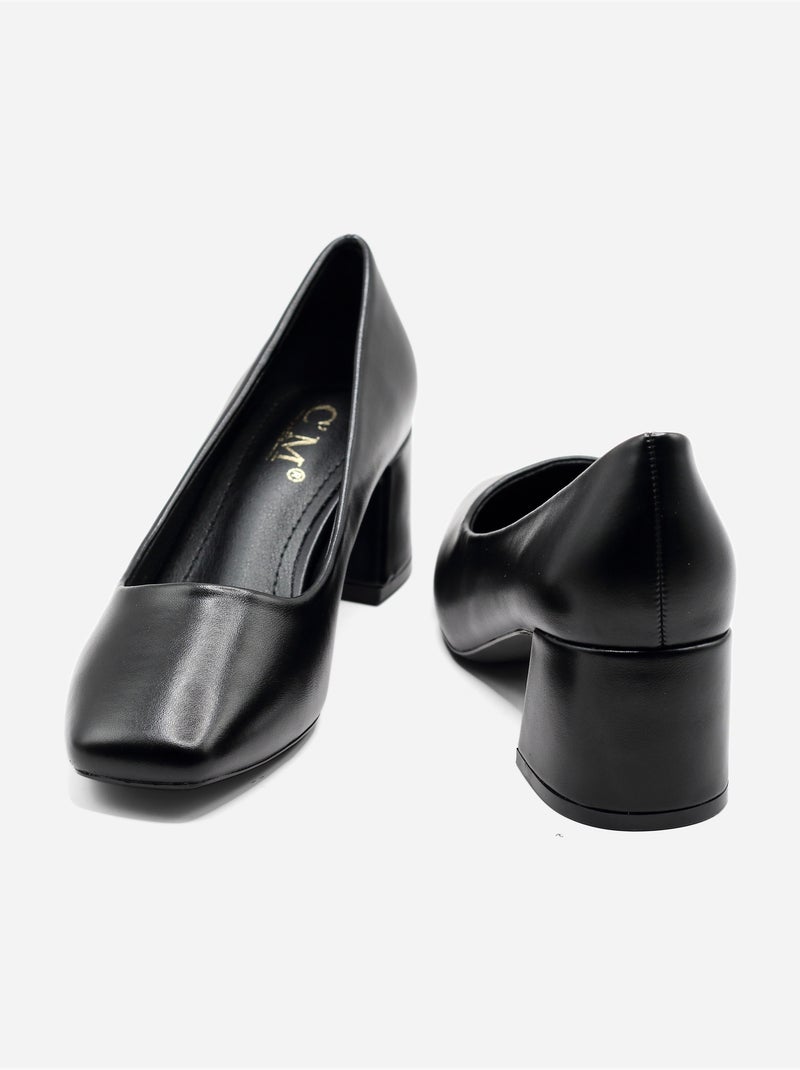 Sapatos de salto alto de calçar Preto - Kiabi
