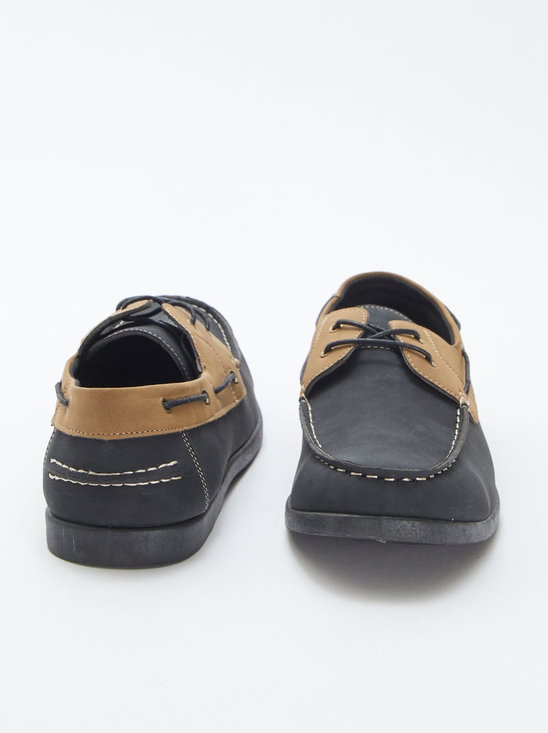 Sapatos de vela bicolores PRETO - Kiabi