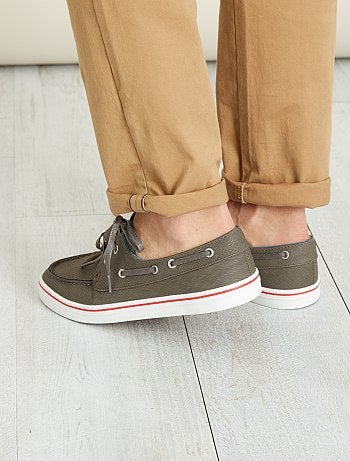 Sapatos de vela em pele sintética - Kiabi