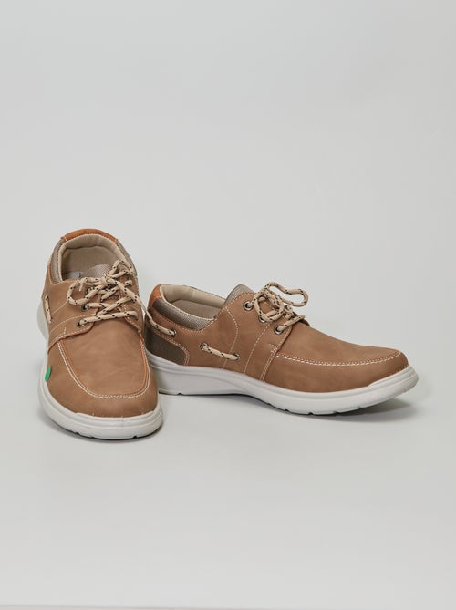 Sapatos de vela em pele sintética - Kiabi