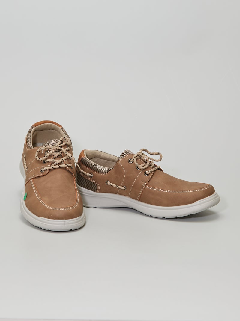 Sapatos de vela em pele sintética Toupeira - Kiabi