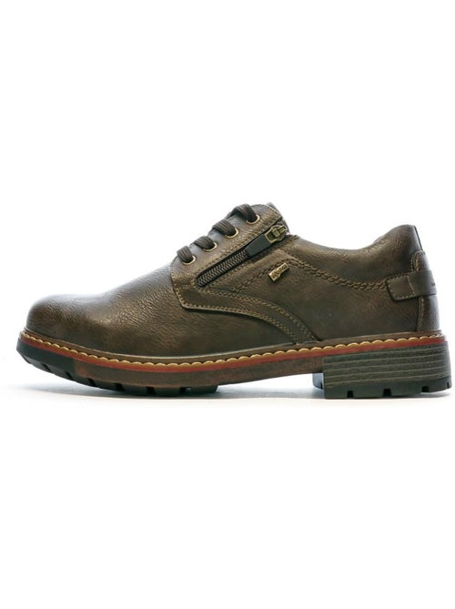 Sapatos derby castanhos para homem relife vigorde - Kiabi