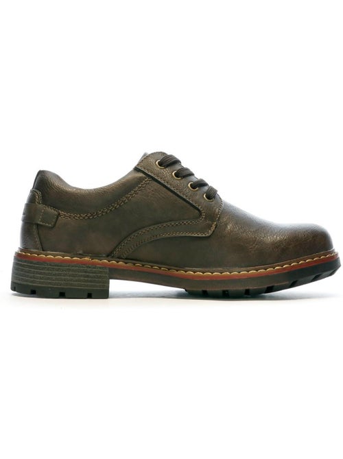 Sapatos derby castanhos para homem relife vigorde - Kiabi