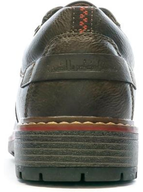 Sapatos derby castanhos para homem relife vigorde - Kiabi