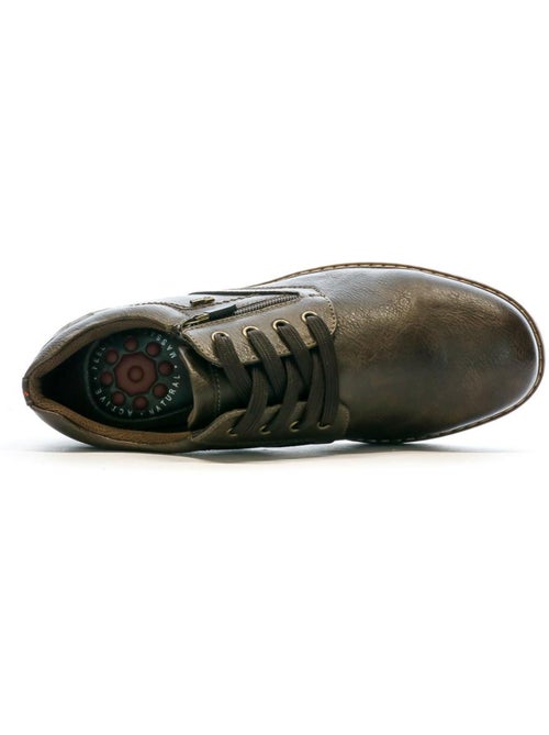 Sapatos derby castanhos para homem relife vigorde - Kiabi