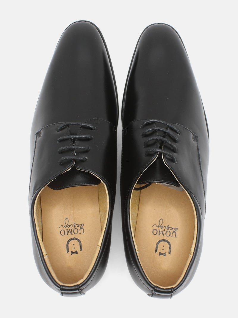 Sapatos derby com atacadores - Uomo Preto - Kiabi