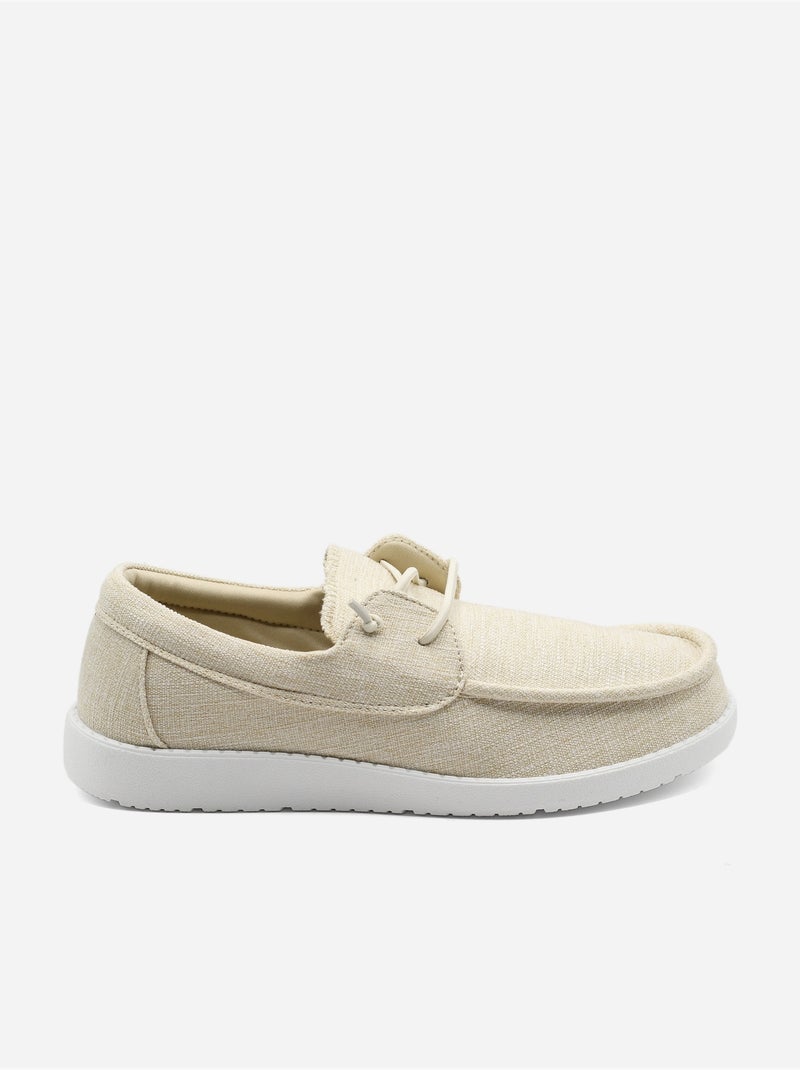 Sapatos derby com atacadores Bege - Kiabi