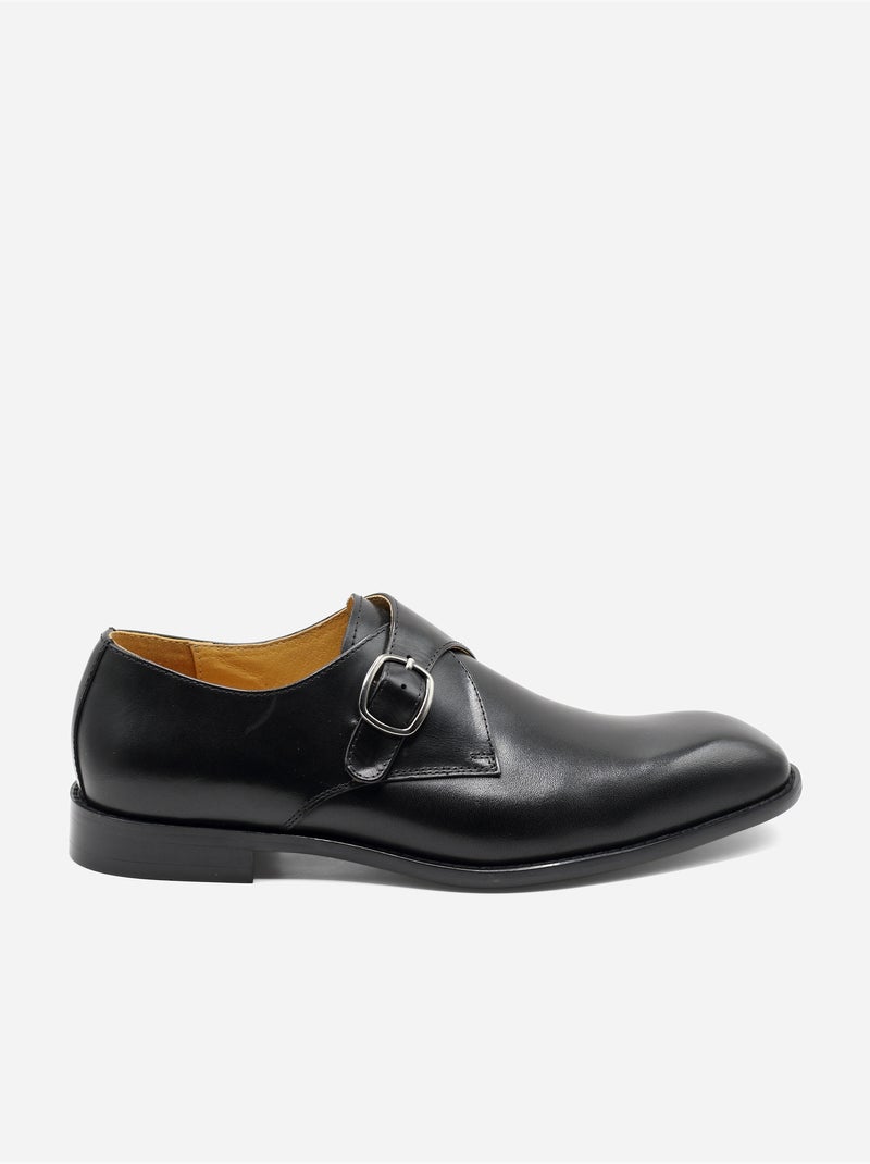 Sapatos derby com fivela - Bill Tornade Preto - Kiabi