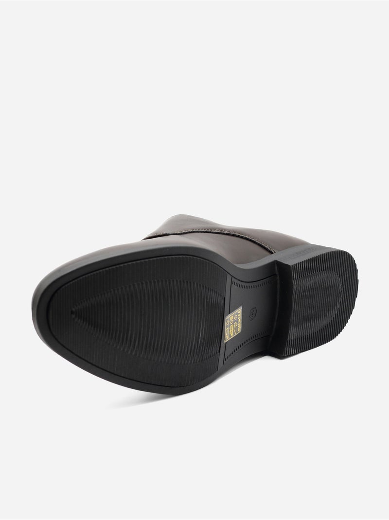 Sapatos derby com fivelas Castanho - Kiabi
