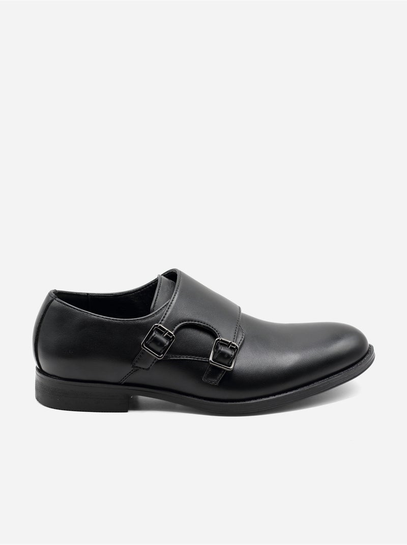 Sapatos derby com fivelas Preto - Kiabi
