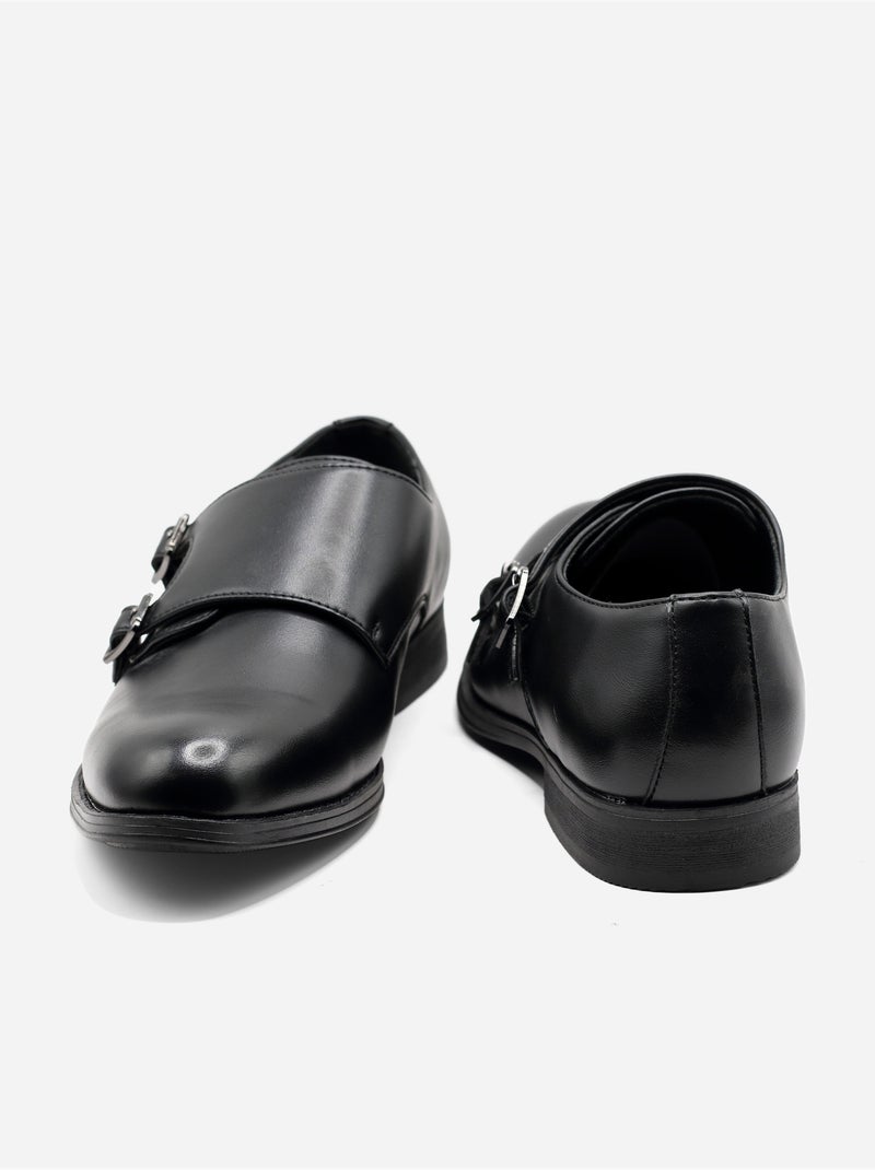 Sapatos derby com fivelas Preto - Kiabi