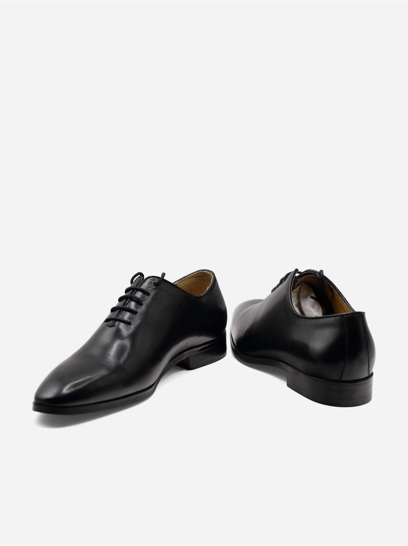 Sapatos derby em pele - Bill Tornade Preto - Kiabi