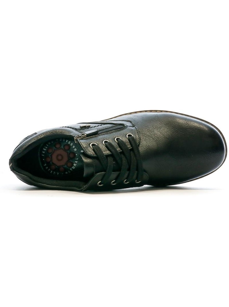 Sapatos derby pretos masculinos relife vigorde Preto - Kiabi