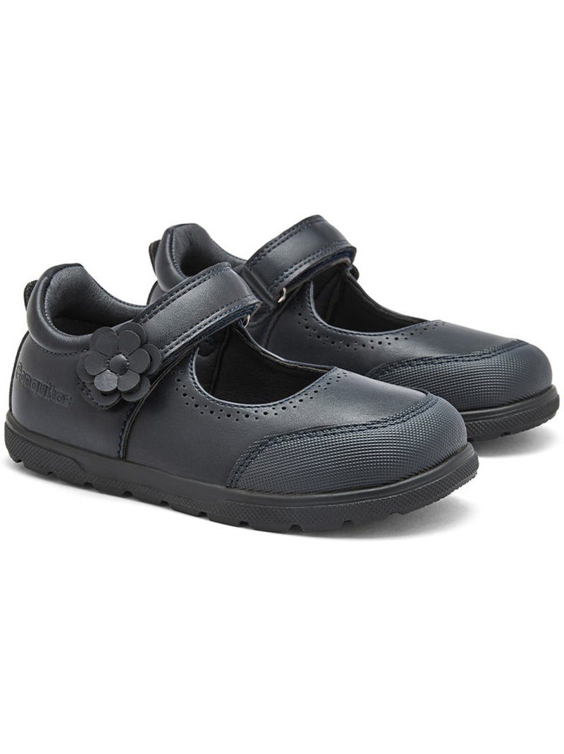 Sapatos escolares conguitos flor barefoot goflex Azul-marinho - Kiabi