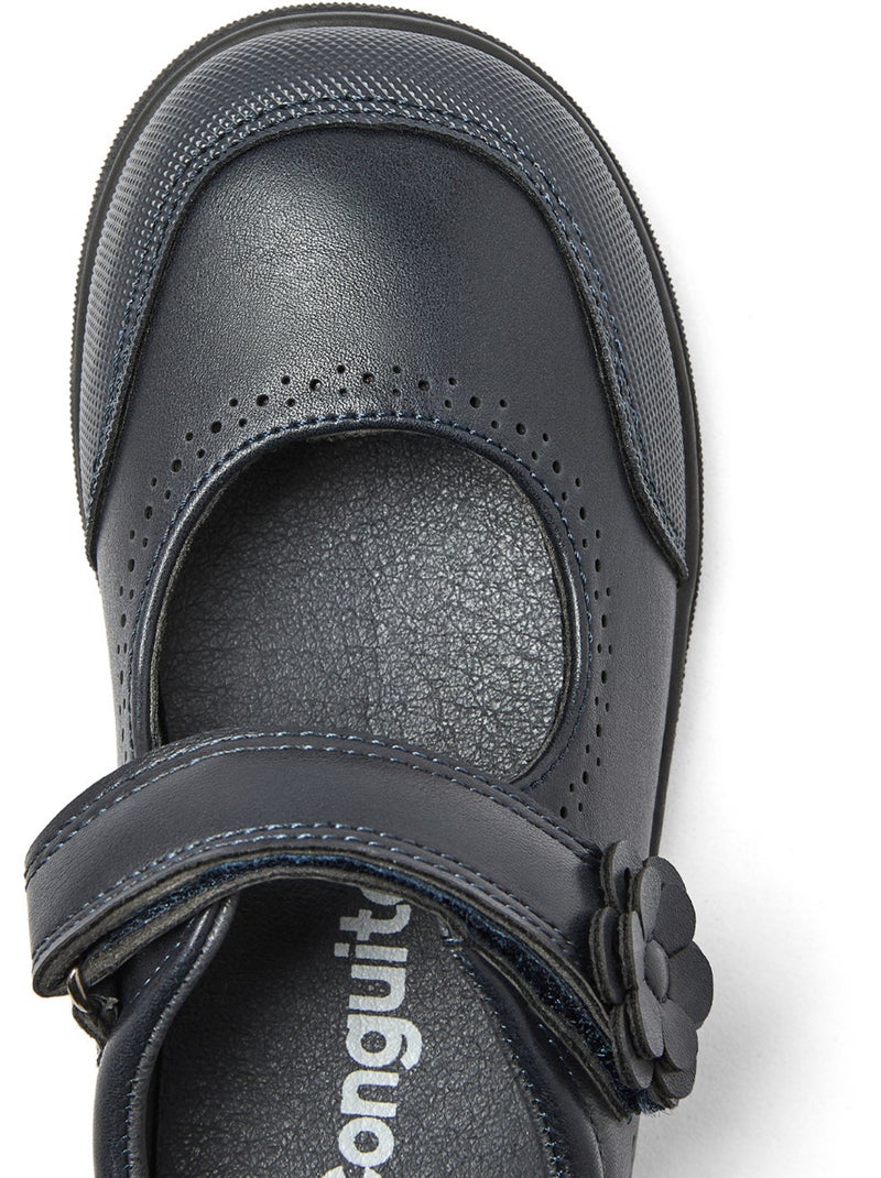 Sapatos escolares conguitos flor barefoot goflex Azul-marinho - Kiabi