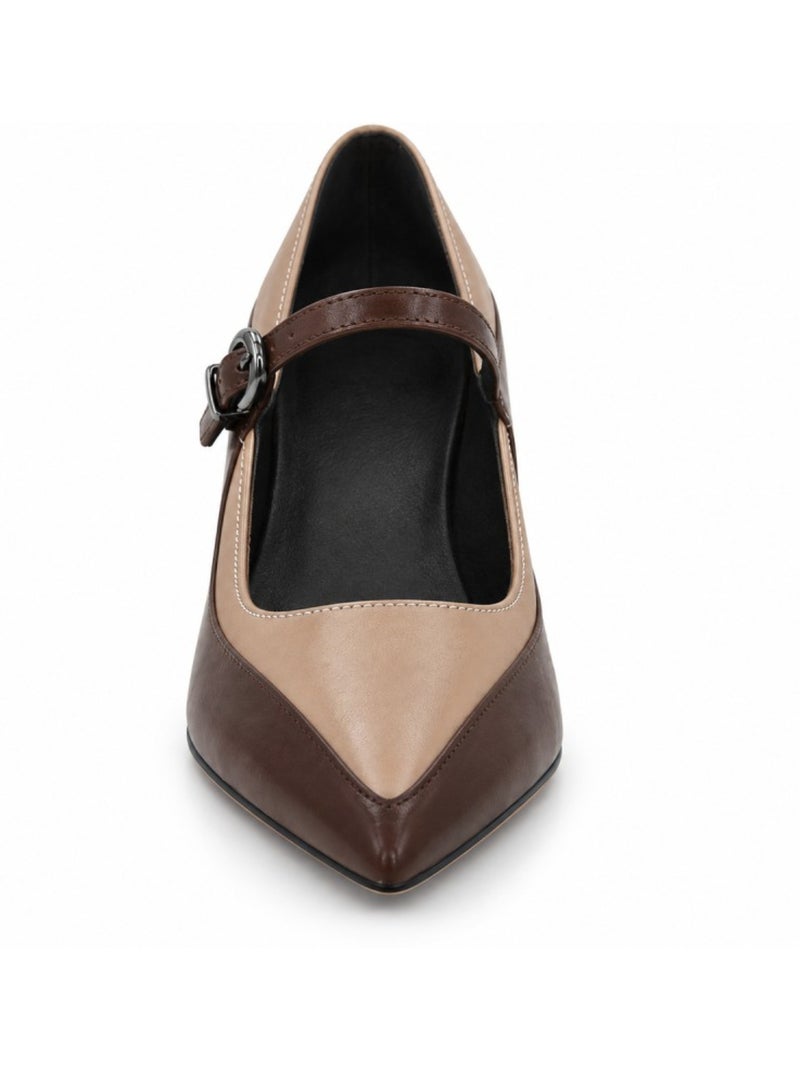 Sapatos material sintético montevita Castanho - Kiabi