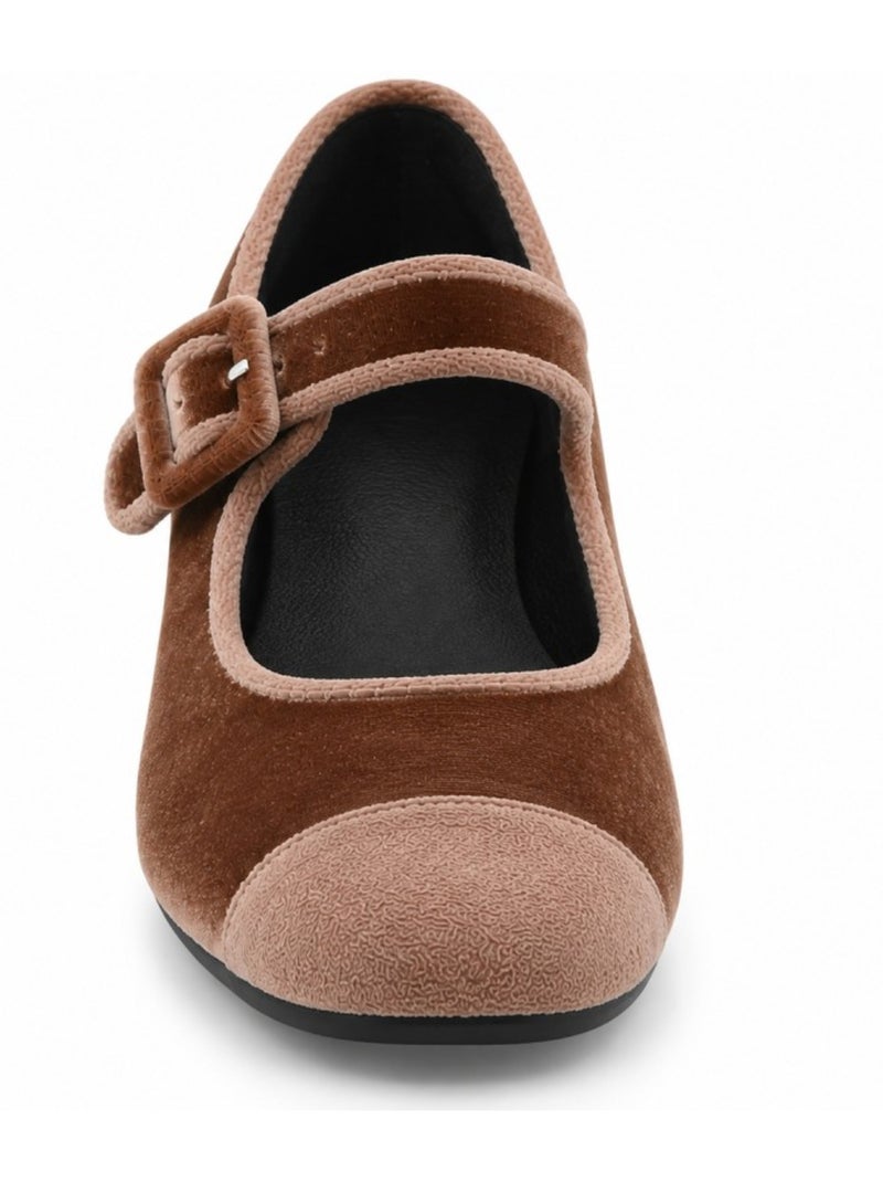 Sapatos material sintético montevita Castanho - Kiabi