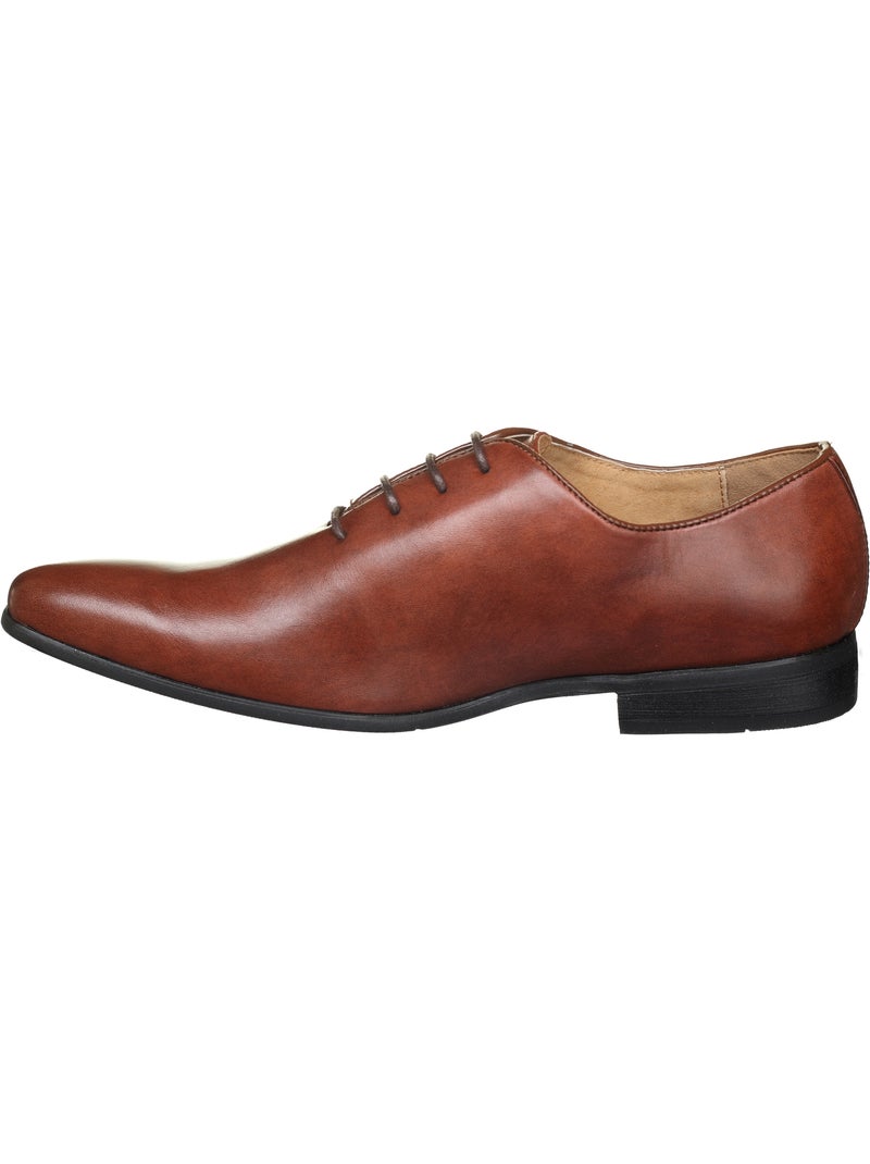 Sapatos Richelieu baixos com atacadores - Uomo Castanho - Kiabi