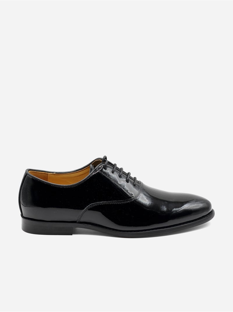 Sapatos Richelieu com acabamento brilhante - Bill Tornade Preto - Kiabi