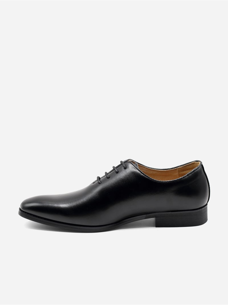 Sapatos Richelieu em pele - Uomo Preto - Kiabi