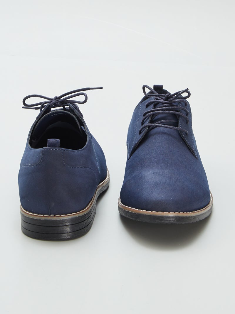 Sapatos urbanos em camurça sintética AZUL - Kiabi