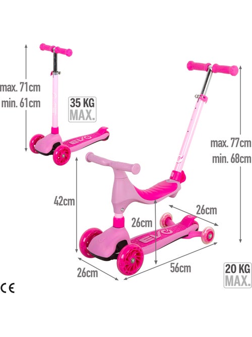 Scooter evolutiva 4 em 1 evo - Kiabi