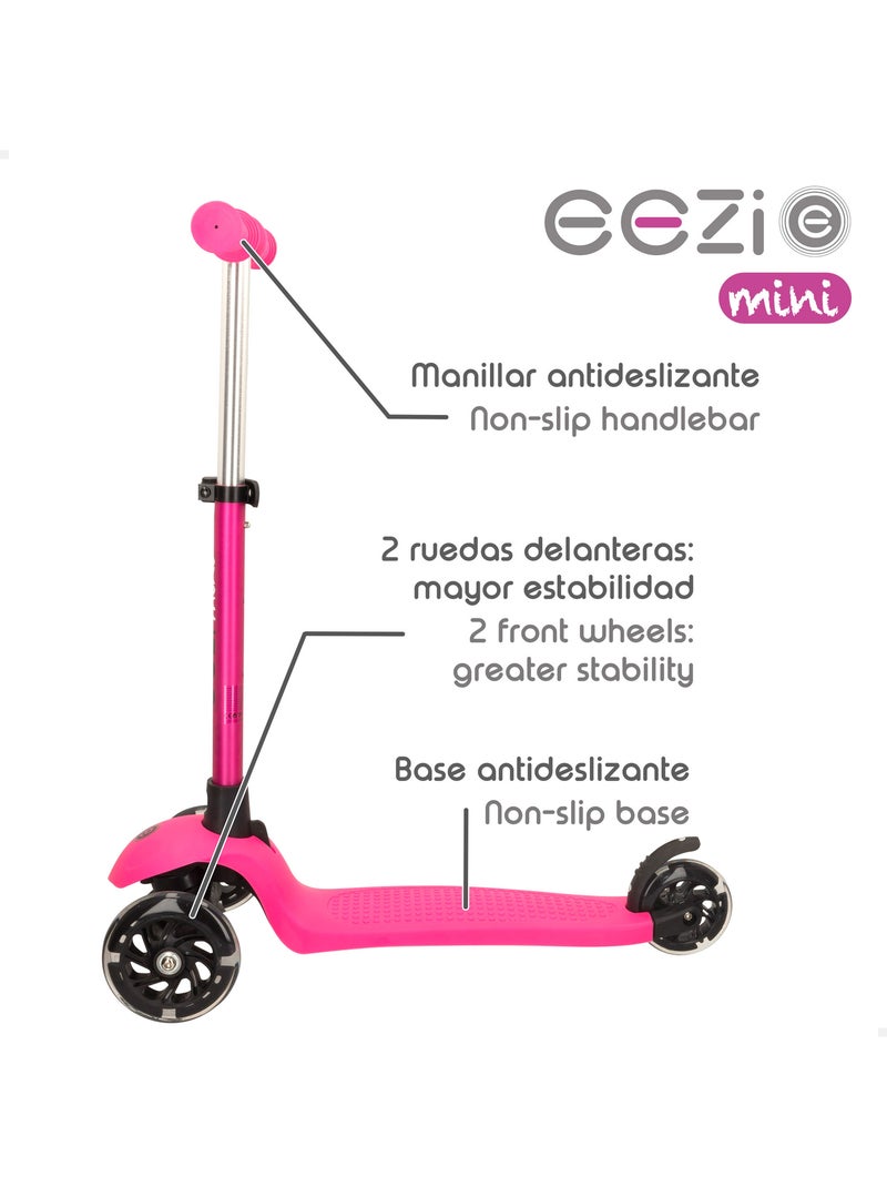 Scooter fúcsia de 3 rodas com guidão destacável eezi N/D - Kiabi