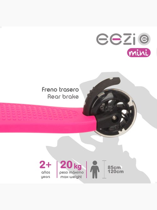 Scooter fúcsia de 3 rodas com guidão destacável eezi - Kiabi