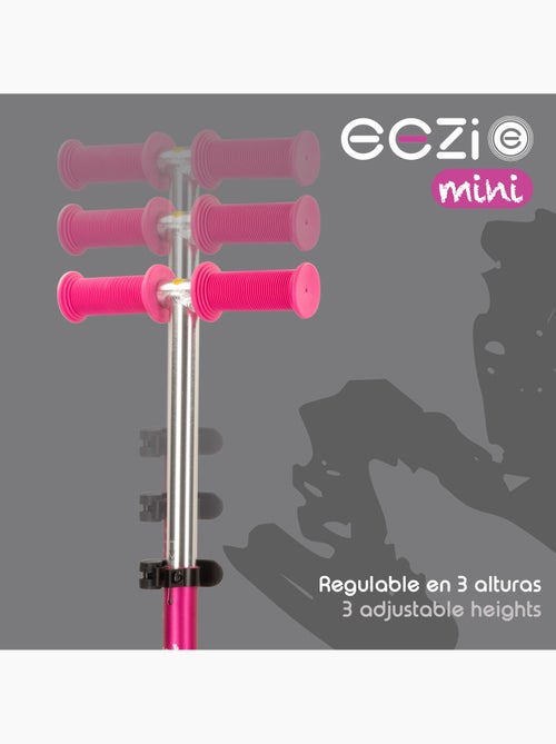 Scooter fúcsia de 3 rodas com guidão destacável eezi - Kiabi
