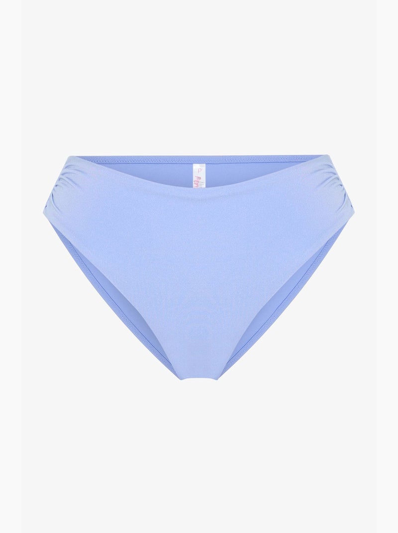 Seashell cueca de biquíni franzida penti Azul-céu - Kiabi