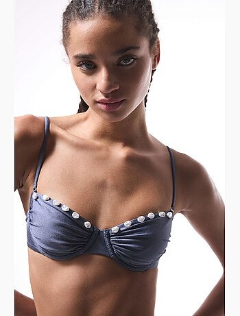 Seashell top de biquíni com aro penti